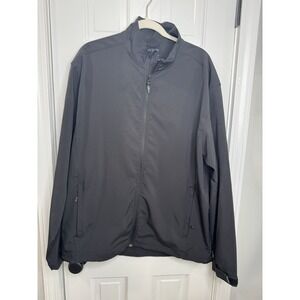 Oobe Mens XL Black Full Zip Soft Shell Jacket Mission Open Golf Stretch